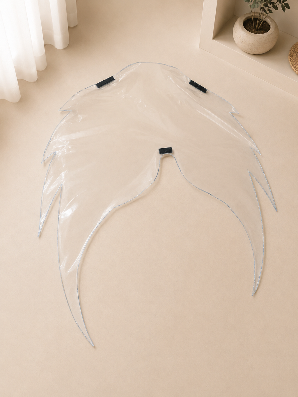 Vinyl monofin casing with velcro closures
